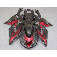 ABS Carenado Kawasaki ZX14R ZZR 1400 2006-2011 - Negro Rojo
