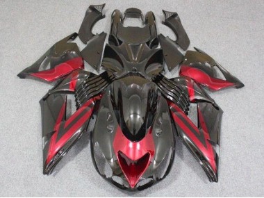 ABS Carenado Kawasaki ZX14R ZZR 1400 2006-2011 - Negro Rojo