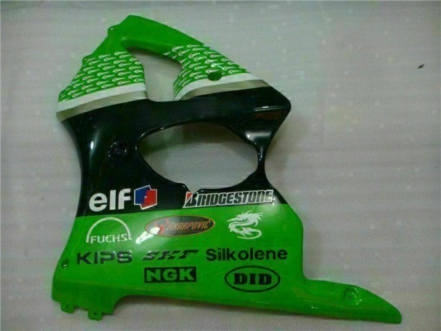 ABS Carenado Kawasaki ZX6R 2000-2002 - Verde Negro ABS Carenado Kawasaki ZX6R 2000-2002 - Verde Negro