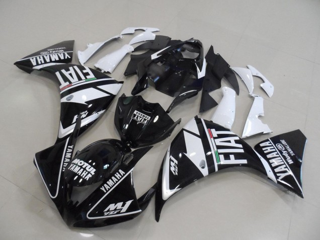 ABS Carenado Yamaha R1 2012-2014 - Negro Blanco Fiat ABS Carenado Yamaha R1 2012-2014 - Negro Blanco Fiat
