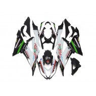 ABS Kits Carenado Kawasaki ZX6R 2013-2018 - Blanco Negro