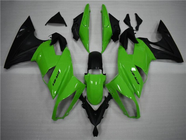 ABS Plástica Kawasaki EX650 2009-2011 - Verde Negro ABS Plástica Kawasaki EX650 2009-2011 - Verde Negro