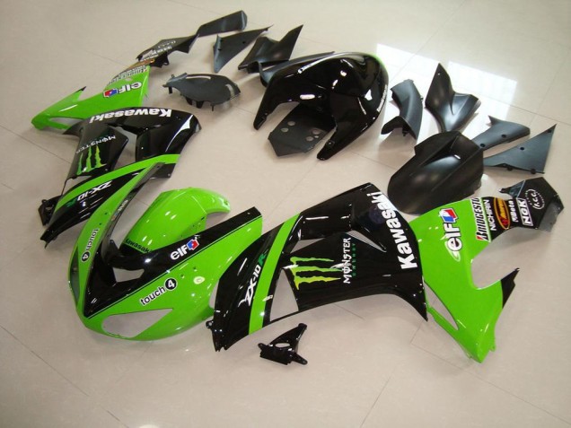 ABS Plástica Kawasaki ZX10R 2006-2007 - Verde Monster ABS Plástica Kawasaki ZX10R 2006-2007 - Verde Monster