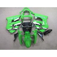 ABS Plástica Kawasaki ZX6R 2000-2002 - Verde Negro Blanco