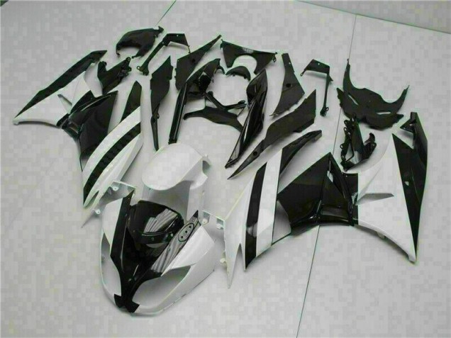 ABS Plástica Kawasaki ZX6R 2009-2012 - Blanco Negro