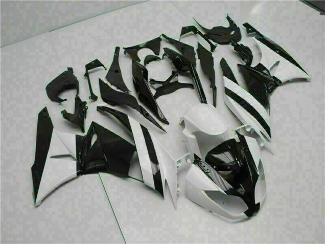 ABS Plástica Kawasaki ZX6R 2009-2012 - Blanco Negro
