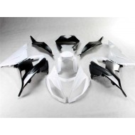 ABS Plástica Kawasaki ZX6R 2013-2018 - Blanco Negro