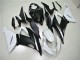 ABS Plástica Kawasaki ZX6R 2013-2018 - Blanco Negro ABS Plástica Kawasaki ZX6R 2013-2018 - Blanco Negro