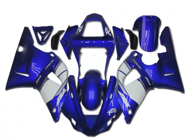 ABS Plástica Yamaha R1 2000-2001 - Azul Blanco ABS Plástica Yamaha R1 2000-2001 - Azul Blanco