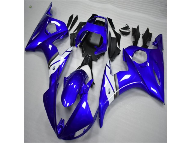ABS Plástica Yamaha R6 2003-2005 - Azul Blanco ABS Plástica Yamaha R6 2003-2005 - Azul Blanco