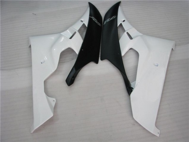 ABS Plástica Yamaha R6 2006-2007 - Blanco Negro ABS Plástica Yamaha R6 2006-2007 - Blanco Negro