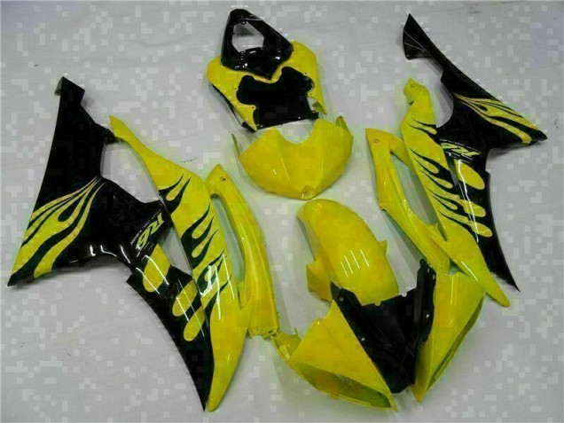 ABS Plástica Yamaha R6 2008-2016 - Amarillo Negro ABS Plástica Yamaha R6 2008-2016 - Amarillo Negro
