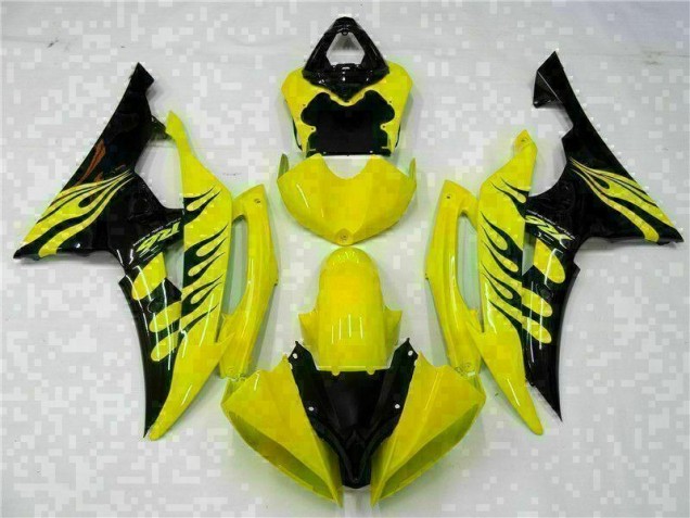 ABS Plástica Yamaha R6 2008-2016 - Amarillo Negro ABS Plástica Yamaha R6 2008-2016 - Amarillo Negro