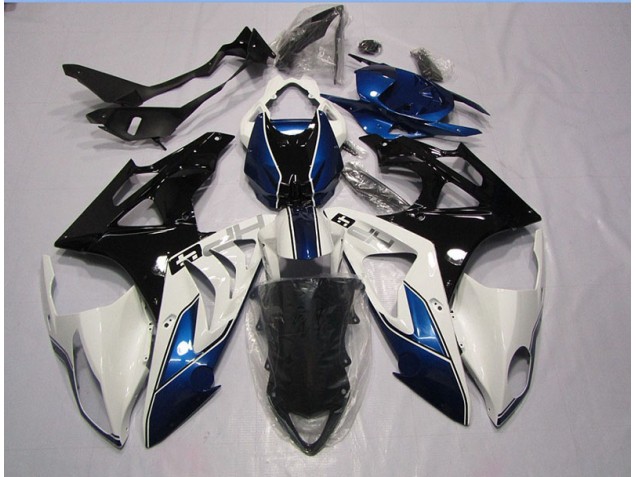 ABS Plástico BMW S1000RR 2009-2014 - Blanco Azul ABS Plástico BMW S1000RR 2009-2014 - Blanco Azul