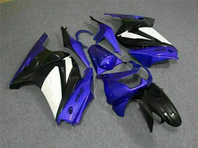 ABS Plástico Kawasaki EX250 2008-2012 - Azul Blanco Negro Ninja ABS Plástico Kawasaki EX250 2008-2012 - Azul Blanco Negro Ninja