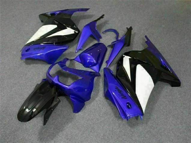 ABS Plástico Kawasaki EX250 2008-2012 - Azul Blanco Negro Ninja ABS Plástico Kawasaki EX250 2008-2012 - Azul Blanco Negro Ninja