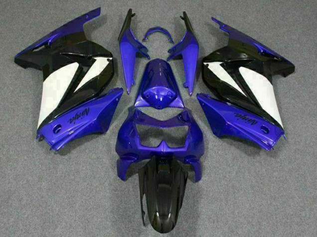 ABS Plástico Kawasaki EX250 2008-2012 - Azul Blanco Negro Ninja ABS Plástico Kawasaki EX250 2008-2012 - Azul Blanco Negro Ninja
