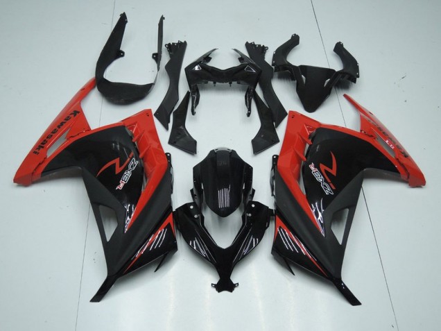 ABS Plástico Kawasaki ZX 300R 2013-2016 - Rojo Negro
