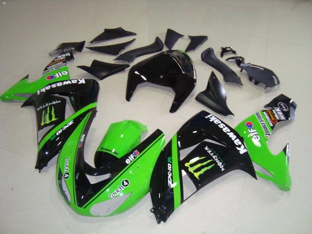 ABS Plástico Kawasaki ZX10R 2006-2007 - Verde Monster ABS Plástico Kawasaki ZX10R 2006-2007 - Verde Monster