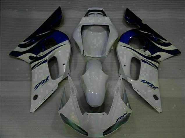 ABS Plástico Yamaha R6 1998-2002 - Blanco Azul