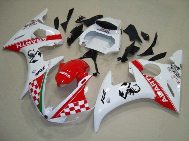 ABS Plástico Yamaha R6 2003-2005 - Rojo Blanco ABS Plástico Yamaha R6 2003-2005 - Rojo Blanco