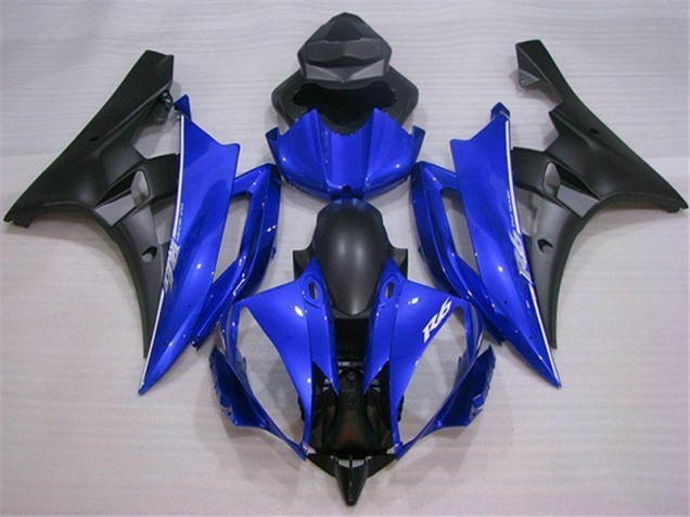 ABS Plástico Yamaha R6 2006-2007 - Azul Negro ABS Plástico Yamaha R6 2006-2007 - Azul Negro