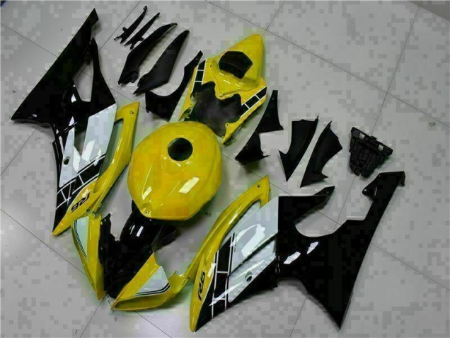 ABS Plástico Yamaha R6 2008-2016 - Amarillo Negro ABS Plástico Yamaha R6 2008-2016 - Amarillo Negro