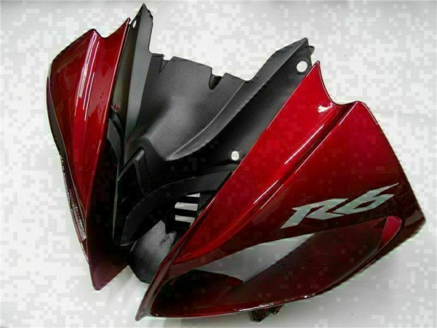 ABS Plástico Yamaha R6 2008-2016 - Rojo Negro ABS Plástico Yamaha R6 2008-2016 - Rojo Negro