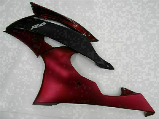 ABS Plástico Yamaha R6 2008-2016 - Rojo Negro ABS Plástico Yamaha R6 2008-2016 - Rojo Negro