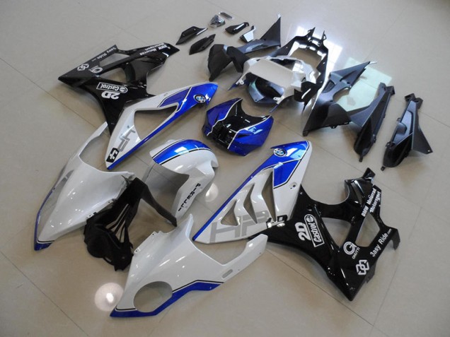 ABS Plásticos BMW S1000RR 2009-2014 - Blanco Azul ABS Plásticos BMW S1000RR 2009-2014 - Blanco Azul