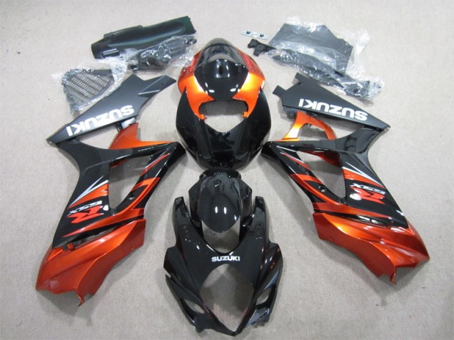 ABS Plásticos Suzuki GSXR 1000 K7 2007-2008 - Negro Naranja ABS Plásticos Suzuki GSXR 1000 K7 2007-2008 - Negro Naranja