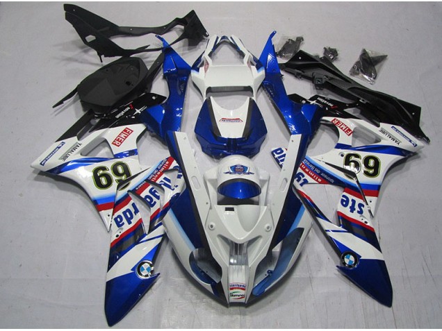 Carenado BMW S1000RR 2009-2014 - Blanco Azul Sterilgarda 69 Carenado BMW S1000RR 2009-2014 - Blanco Azul Sterilgarda 69