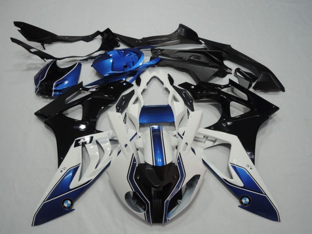 Carenado BMW S1000RR 2009-2014 - Negro Blanco Azul Carenado BMW S1000RR 2009-2014 - Negro Blanco Azul