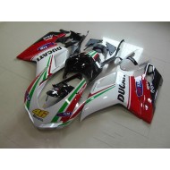 Carenado Ducati 1098 2007-2014 - Blanco Rojo 46