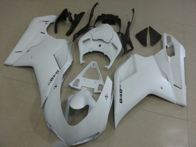 Carenado Ducati 848 1098 1198 2007-2014 - Mate Blanco Carenado Ducati 848 1098 1198 2007-2014 - Mate Blanco
