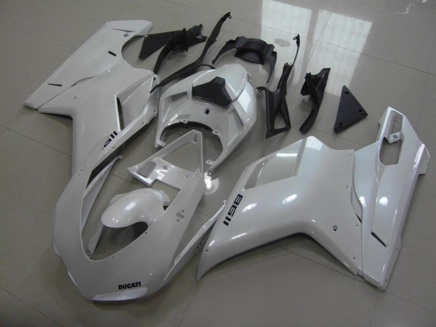Carenado Ducati 848 1098 1198 2007-2014 - Pear Blanco Negro Calcomanías Carenado Ducati 848 1098 1198 2007-2014 - Pear Blanco Negro Calcomanías