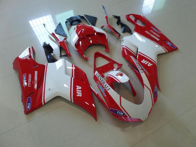 Carenado Ducati 848 1098 1198 2007-2014 - Rojo & Blanco Air Carenado Ducati 848 1098 1198 2007-2014 - Rojo & Blanco Air