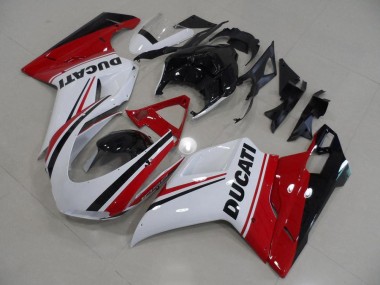 Carenado Ducati 848 1098 1198 2007-2014 - Rojo Blanco Negro