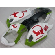 Carenado Ducati Monster 696 2008-2012 - Blanco Rojo PRAMAC 65