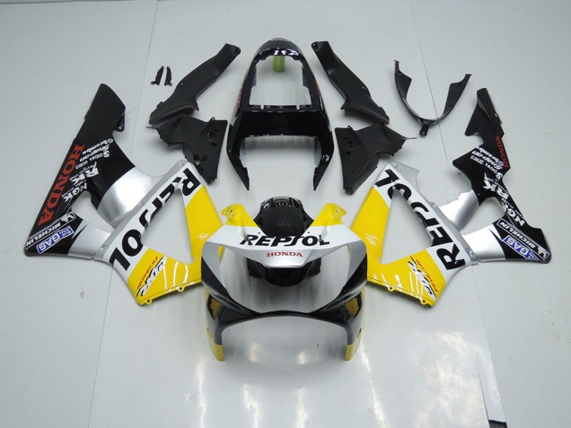 Carenado Honda CBR 900 RR 929 2000-2001 - Amarillo Plata Negro Repsol Carenado Honda CBR 900 RR 929 2000-2001 - Amarillo Plata Negro Repsol
