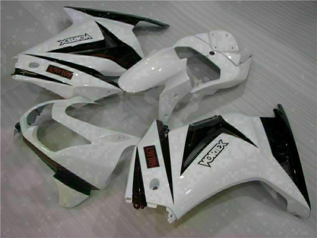 Carenado Kawasaki EX250 2008-2012 - Blanco Negro Carenado Kawasaki EX250 2008-2012 - Blanco Negro