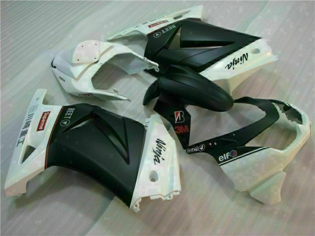 Carenado Kawasaki EX250 2008-2012 - Blanco Negro Ninja 3M Carenado Kawasaki EX250 2008-2012 - Blanco Negro Ninja 3M