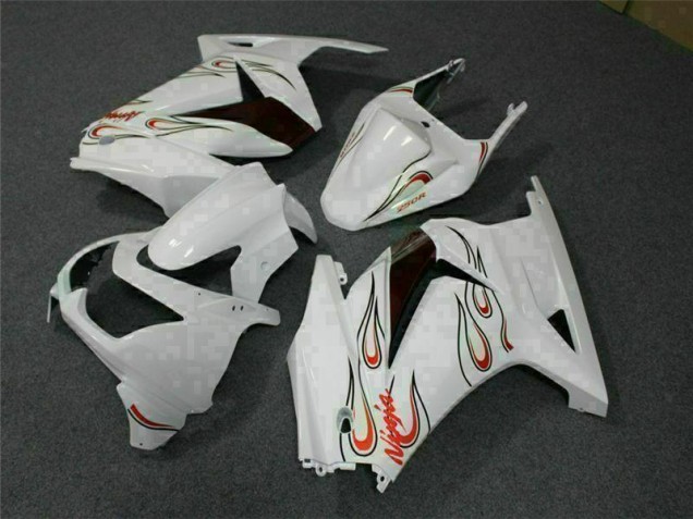 Carenado Kawasaki EX250 2008-2012 - Blanco Rojo Carenado Kawasaki EX250 2008-2012 - Blanco Rojo