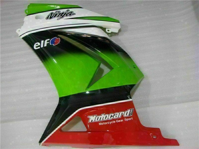 Carenado Kawasaki EX250 2008-2012 - Blanco Verde Negro Ninja Carenado Kawasaki EX250 2008-2012 - Blanco Verde Negro Ninja