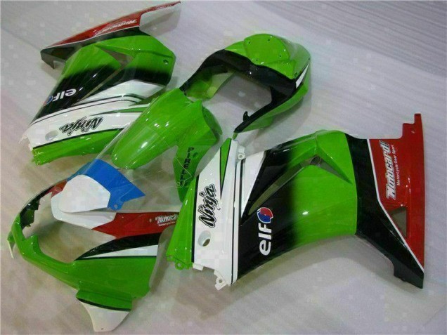 Carenado Kawasaki EX250 2008-2012 - Blanco Verde Negro Ninja Carenado Kawasaki EX250 2008-2012 - Blanco Verde Negro Ninja