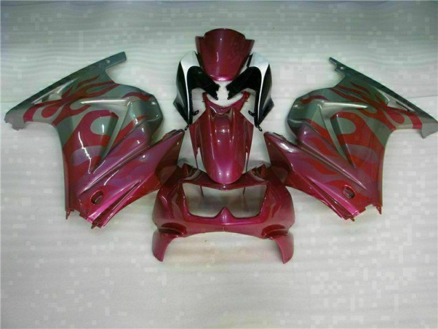 Carenado Kawasaki EX250 2008-2012 - Púrpura Rojo Carenado Kawasaki EX250 2008-2012 - Púrpura Rojo