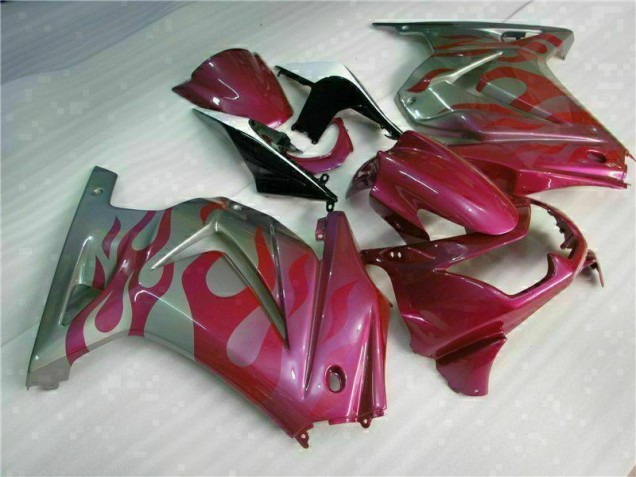 Carenado Kawasaki EX250 2008-2012 - Púrpura Rojo Carenado Kawasaki EX250 2008-2012 - Púrpura Rojo