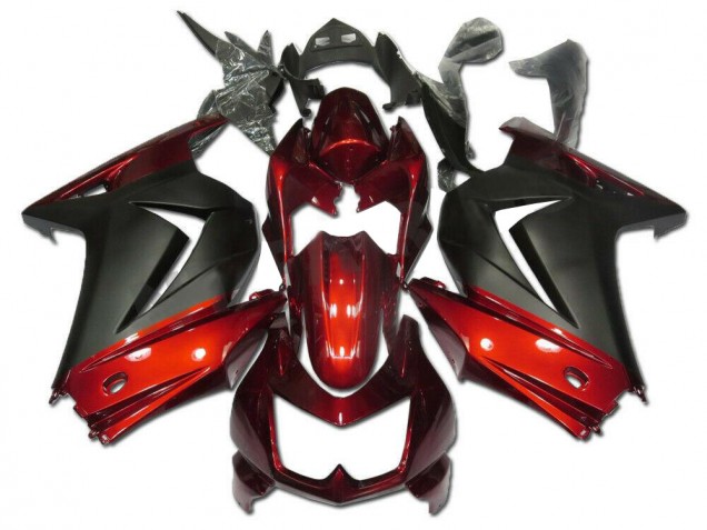 Carenado Kawasaki EX250 2008-2012 - Rojo Gris Carenado Kawasaki EX250 2008-2012 - Rojo Gris