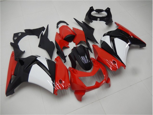 Carenado Kawasaki EX250 2008-2012 - Rojo Negro Blanco Carenado Kawasaki EX250 2008-2012 - Rojo Negro Blanco