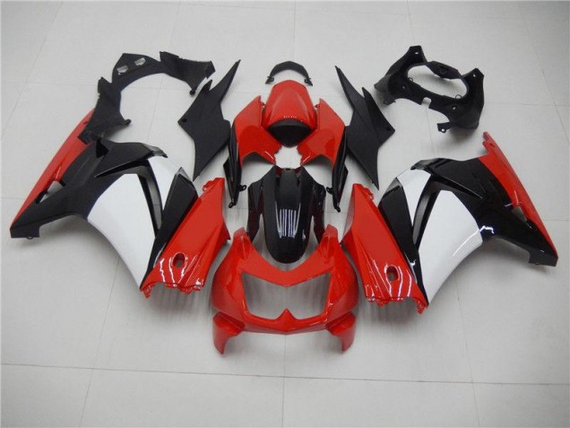Carenado Kawasaki EX250 2008-2012 - Rojo Negro Blanco Carenado Kawasaki EX250 2008-2012 - Rojo Negro Blanco